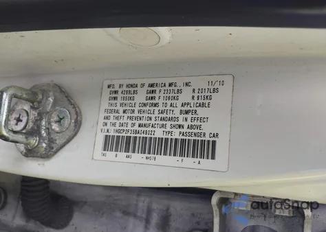 2011 Honda Accord 2.4 Lx from USA, damaged, VIN 1HGCP2F35BA049022